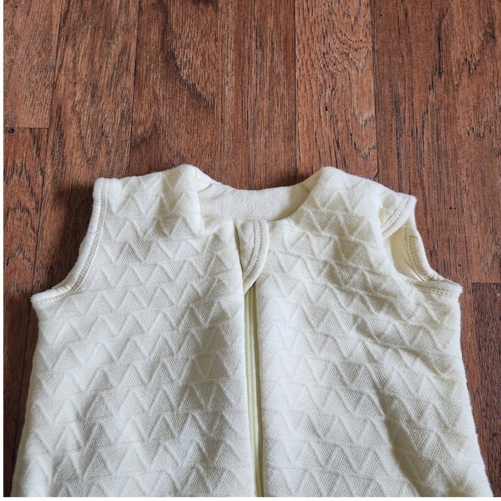 Yoofoss Baby Sleep Sack 0-6 Months Cream Quilted Chevron Wearable Blanket 302 - Picture 4 of 5